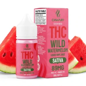 CanaPuff THC/2000mg CBD - Wild Watermelon 89mg THC - Liquid, 30 ml - THC PENS UK